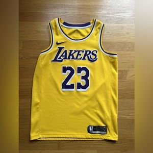 Lebron James Lakers Jersey #23 Size 44 Nike NBA Yellow